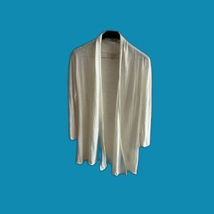 Giambattista valli Linen Open Front Cardigan Size 40/XS